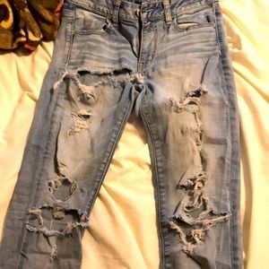 American eagle ripped jeans